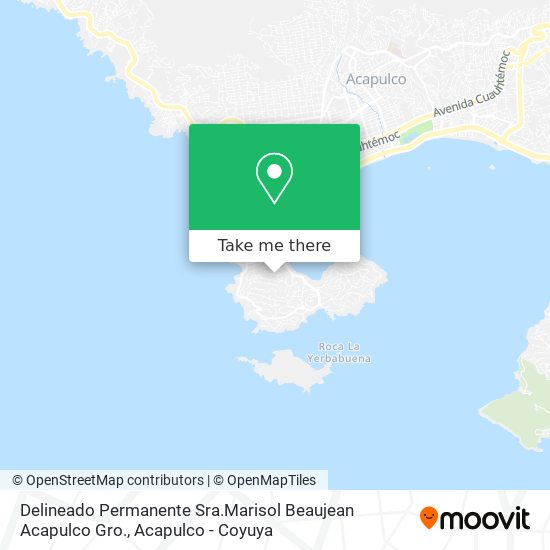 Delineado Permanente Sra.Marisol Beaujean Acapulco Gro. map