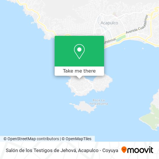 Salón de los Testigos de Jehová map