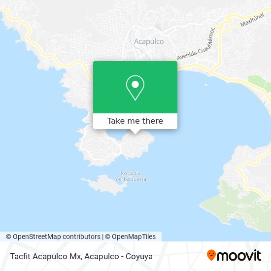 Mapa de Tacfit Acapulco Mx