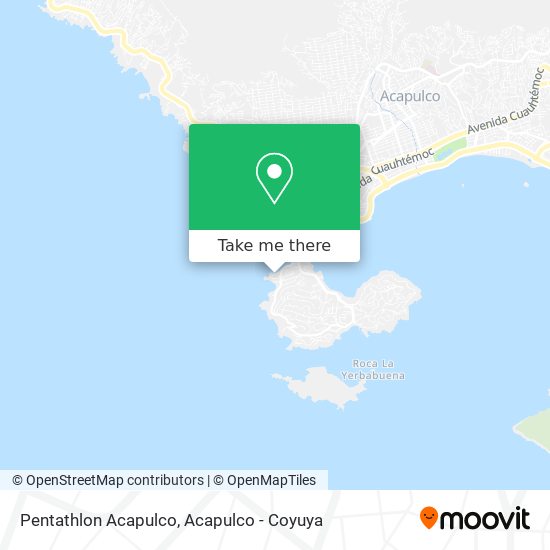 Pentathlon Acapulco map