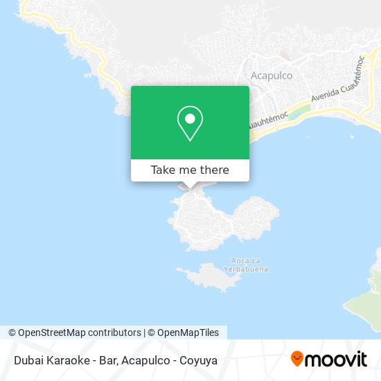 Dubai Karaoke - Bar map