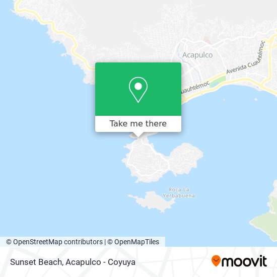 Sunset Beach map