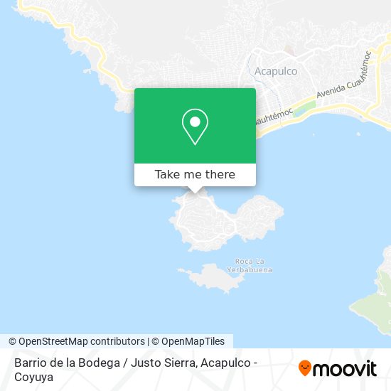 Barrio de la Bodega / Justo Sierra map