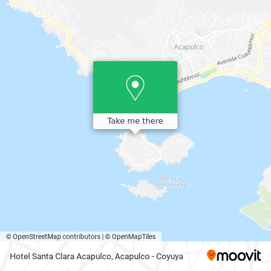 Hotel Santa Clara Acapulco map