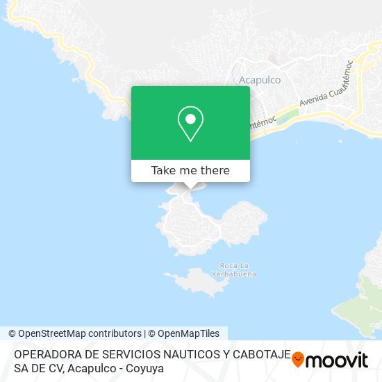 OPERADORA DE SERVICIOS NAUTICOS Y CABOTAJE SA DE CV map