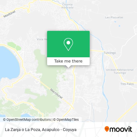 La Zanja o La Poza map