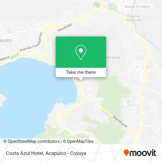 Hotel Costa Azul map
