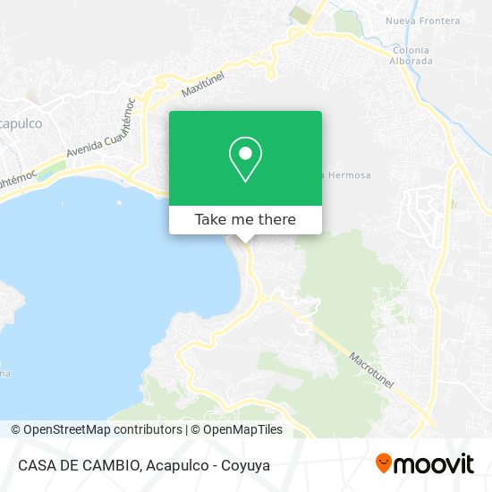 CASA DE CAMBIO map