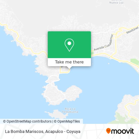 Mapa de La Bomba Mariscos