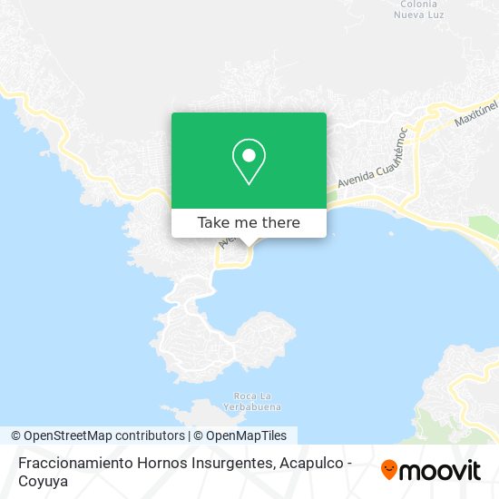 Mapa de Fraccionamiento Hornos Insurgentes