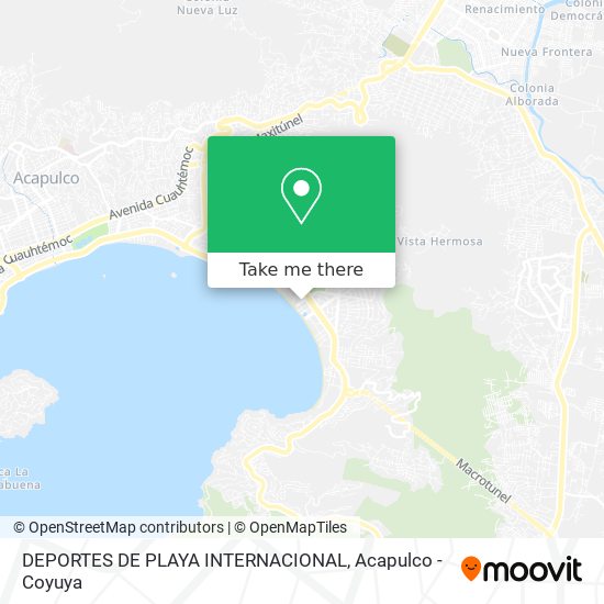 DEPORTES DE PLAYA INTERNACIONAL map