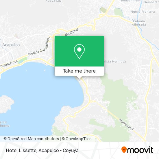 Hotel Lissette map