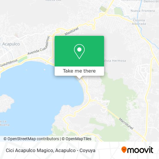 Cici Acapulco Magico map