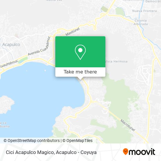 Mapa de Cici Acapulco Magico