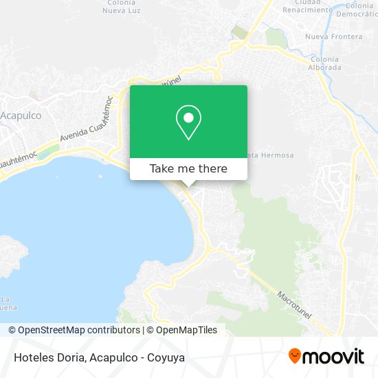 Hoteles Doria map