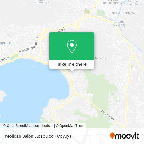 Mojica's Salón map