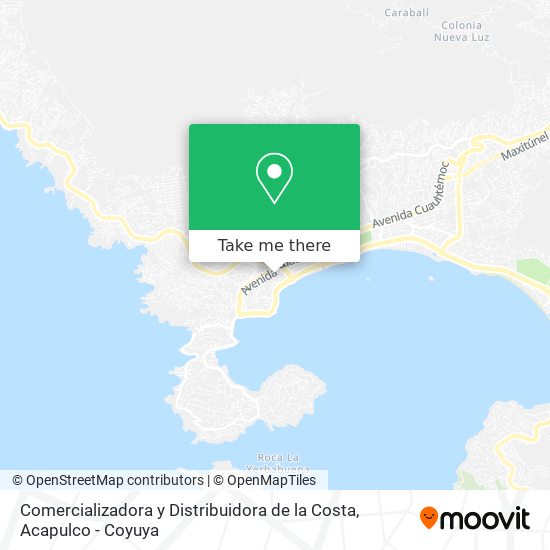 Mapa de Comercializadora y Distribuidora de la Costa