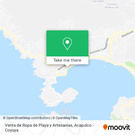 Venta de Ropa de Playa y Artesanias map