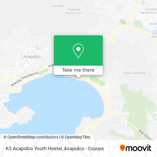 K3 Acapulco Youth Hostel map