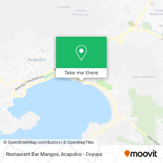 Restaurant Bar Mangos map