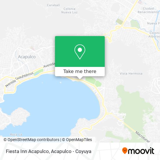 Fiesta Inn Acapulco map
