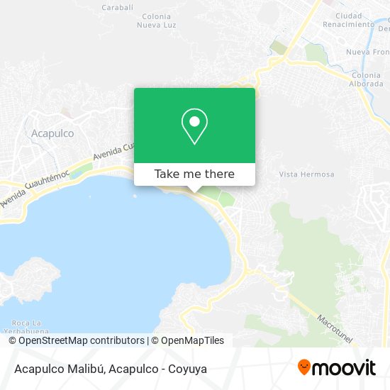 Acapulco Malibú map