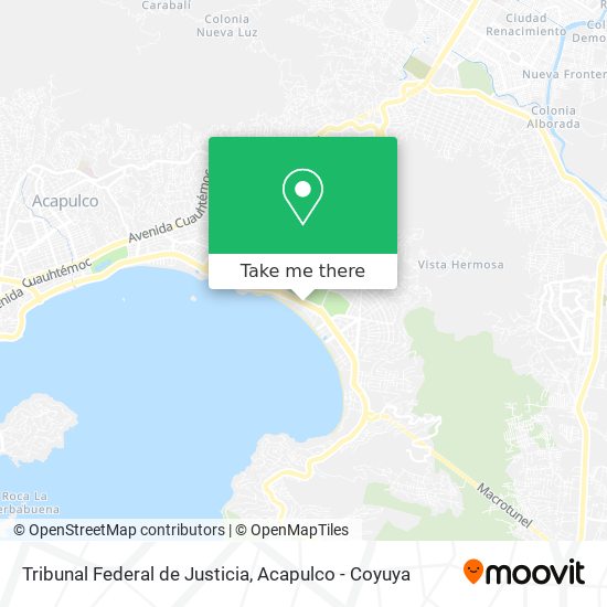 Mapa de Tribunal Federal de Justicia