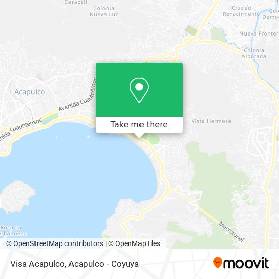 Visa Acapulco map