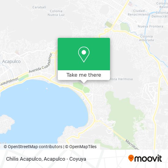 Chilis Acapulco map