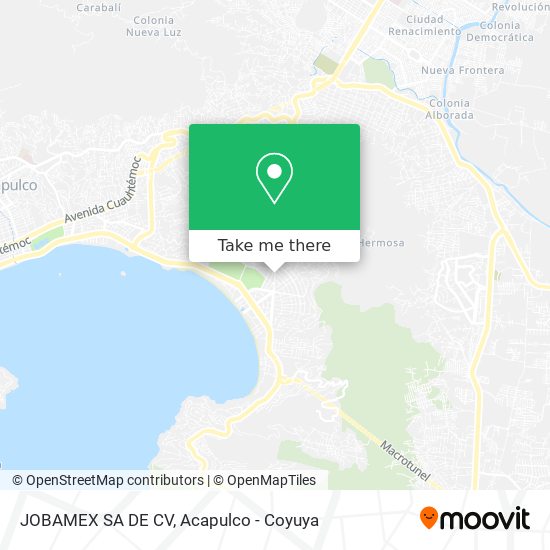 JOBAMEX SA DE CV map