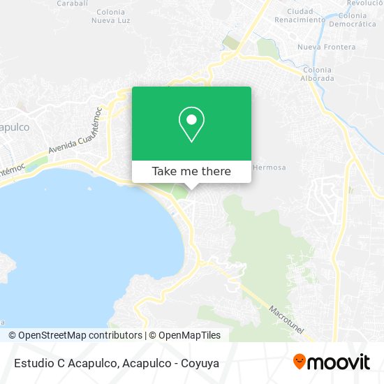 Estudio C Acapulco map