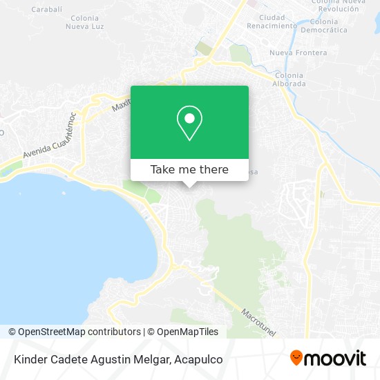 Kinder Cadete Agustin Melgar map