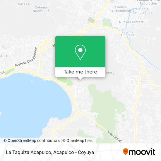 Mapa de La Taquiza Acapulco