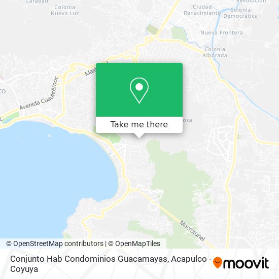 Mapa de Conjunto Hab Condominios Guacamayas