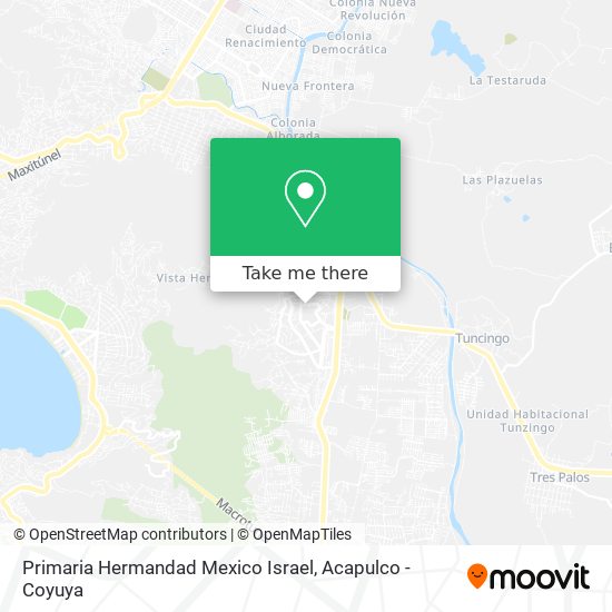 Primaria Hermandad Mexico Israel map