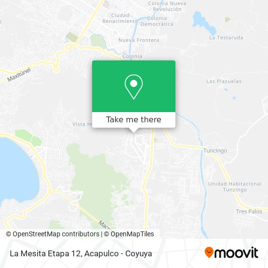 La Mesita Etapa 12 map