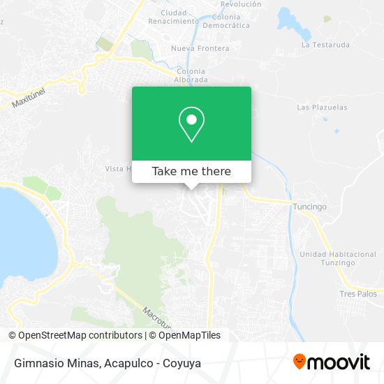 Mapa de Gimnasio Minas