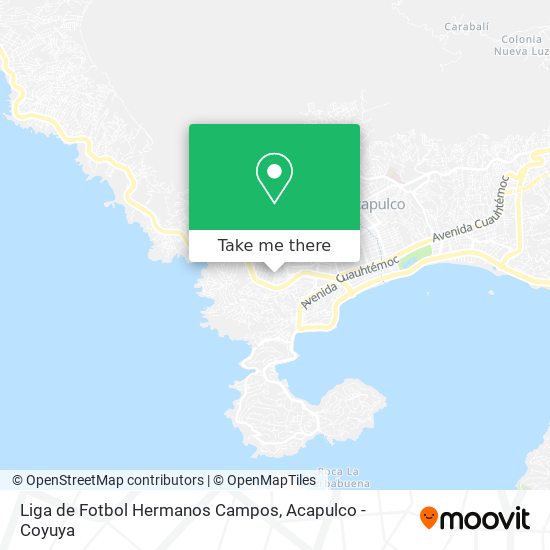 Liga de Fotbol Hermanos Campos map