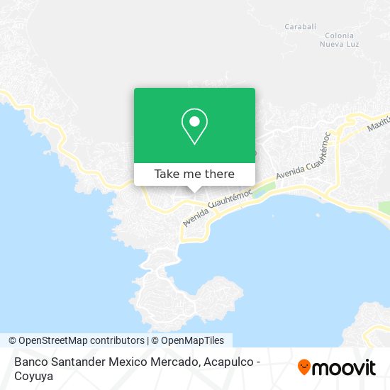 Banco Santander Mexico Mercado map