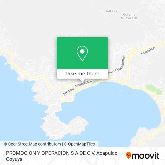 Mapa de PROMOCION Y OPERACION S A DE C V