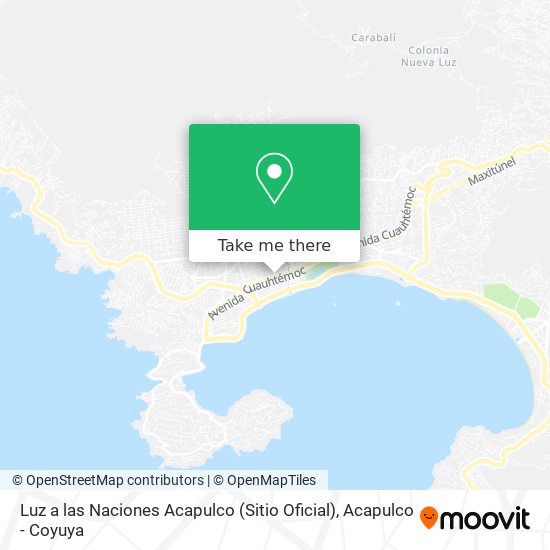 Mapa de Luz a las Naciones Acapulco (Sitio Oficial)