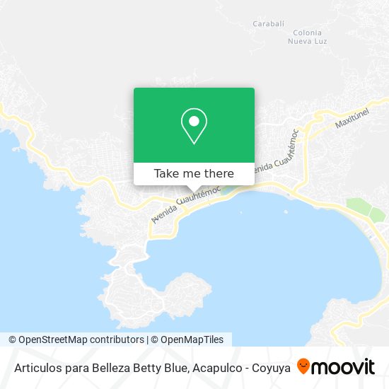 Mapa de Articulos para Belleza Betty Blue