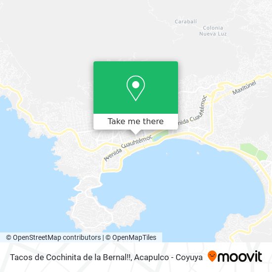 Mapa de Tacos de Cochinita de la Bernal!!