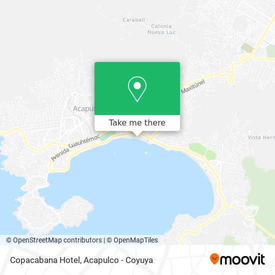 Mapa de Copacabana Hotel