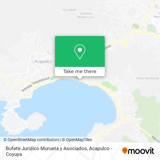 Bufete Juridico Murueta y Asociados map