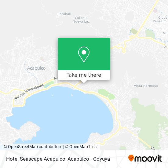 Mapa de Hotel Seascape Acapulco