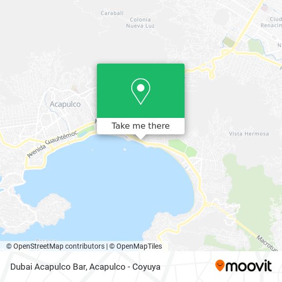 Dubai Acapulco Bar map