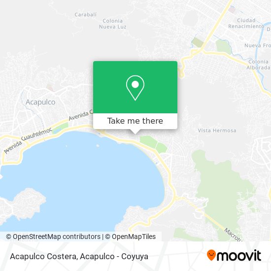Acapulco Costera map