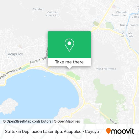 Mapa de Softskin Depilación Láser Spa