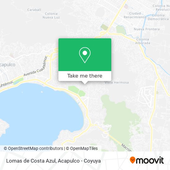 Lomas de Costa Azul map